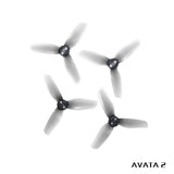 HQProp 3X3 3-Blade Propeller Set for DJI Avata 2 (2-Hole / Grey)