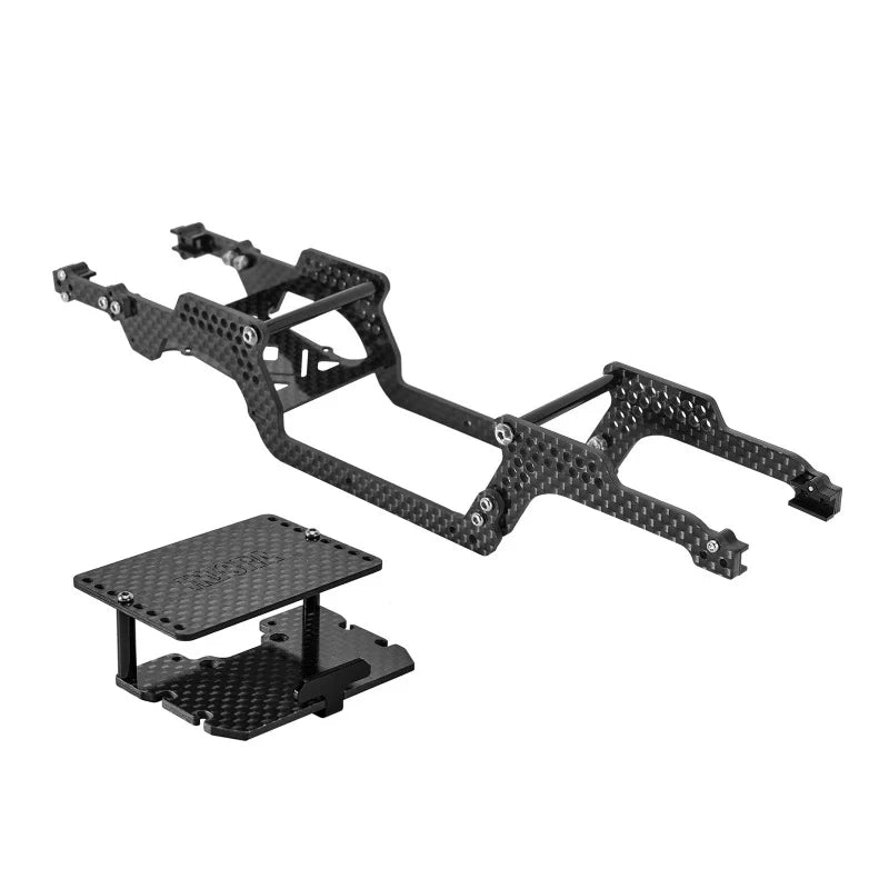 Injora LCG Carbon-Fiber Chassis w/ Double Decker Tray Kit for TRX-4M
