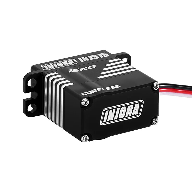 Injora Aluminum INJS15 Coreless Servo with Mount & Horn Set for TRX-4M (Waterproof)