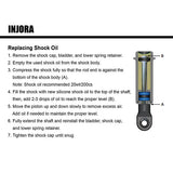 Injora Aluminum Long Threaded Shock Set for TRX-4M (59mm / 4pcs)