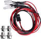 FriHobby LED Light Headlight/Taillight Set (2 White LEDs / 2 Red LEDs)