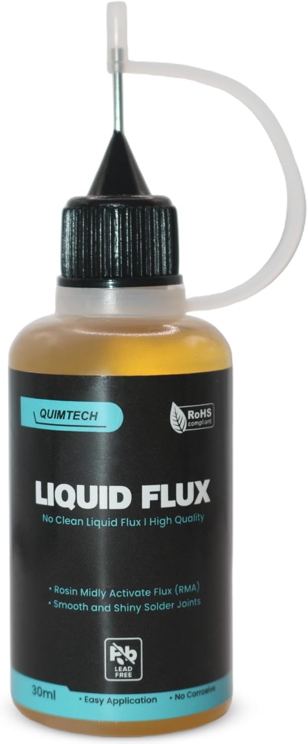Quimtech Electronic Liquid Solder Flux Dropper (30ml / No Clean Liquid Flux)