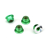 Traxxas M4 Flanged Aluminum Serrated Lock Nuts (4pcs / Multiple Colors)