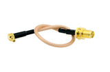 MMCX 90° to SMA (or RP-SMA) Antenna Extension Cable