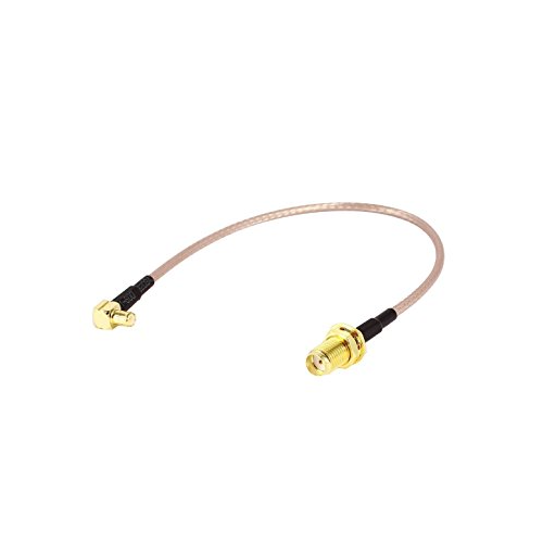 MMCX 90° to SMA (or RP-SMA) Antenna Extension/Adapter Cable for VTX