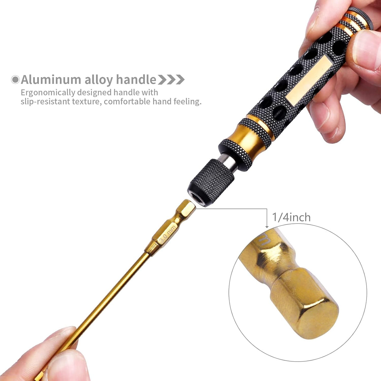 HobbyPark 6-in-1 Hex Driver Screwdriver Set