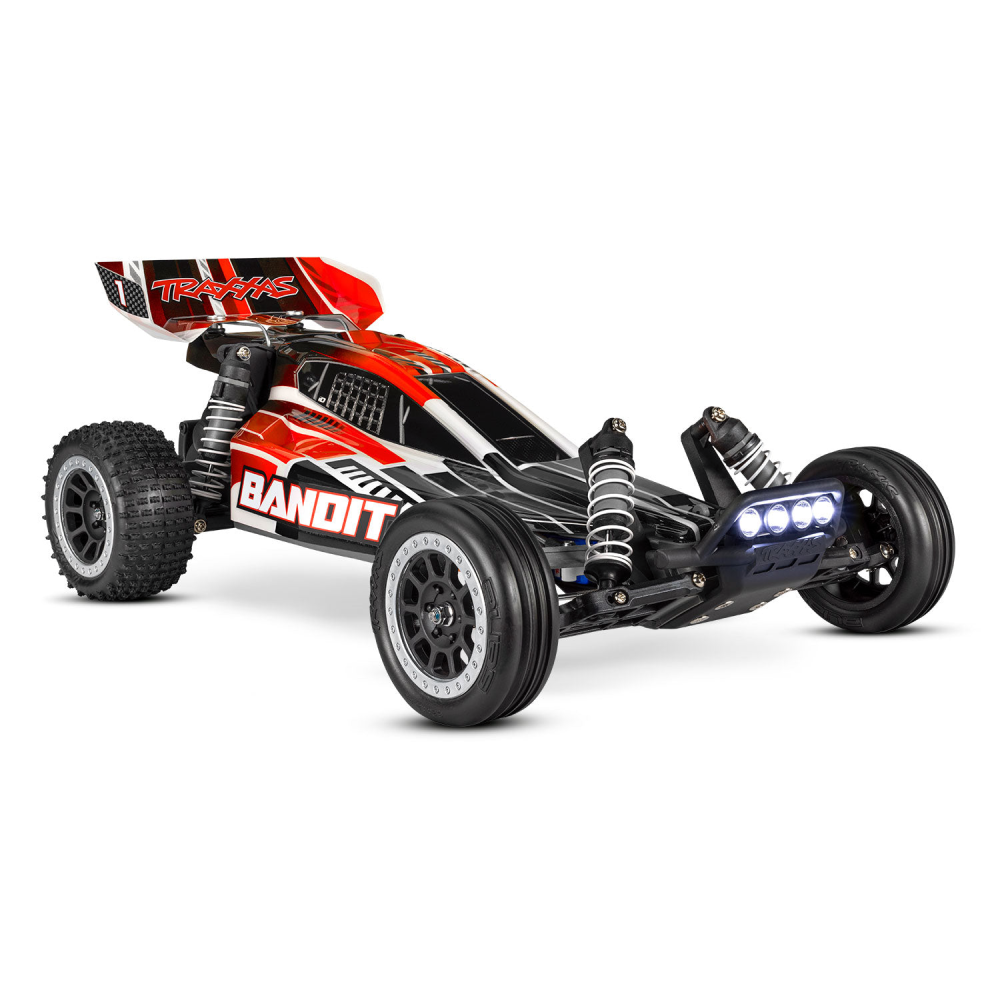 Traxxas 1/10 Bandit XL-5 2WD Buggy with LEDs (Brushed / Red / RTR)
