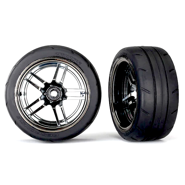 Traxxas Extra-Wide Rear Tire/Wheel Set (#8374 / 1.9