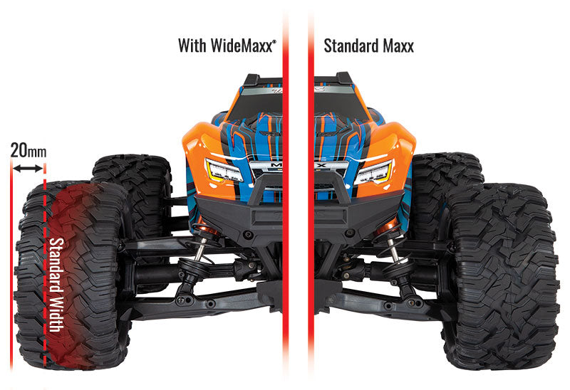 Traxxas WideMaxx Suspension Upgrade Kit (Red) | RC-N-Go