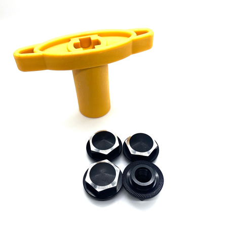Wheel Hex Nut Adapters (17/24mm Nut-Washer Combo / Multiple Colors)