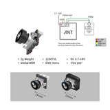 zz- Caddx Ant Nano FPV Camera (1200TVL / 1.8mm Lens / Black) | RC-N-Go