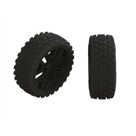 ARRMA Dboots '2HO' Tire/Wheel Set for Typhon (17mm Hex / 2pcs) | RC-N-Go