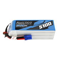 Gens Ace 6S / 5100mAh / 80C / 22.2V / EC5 LiPo Battery