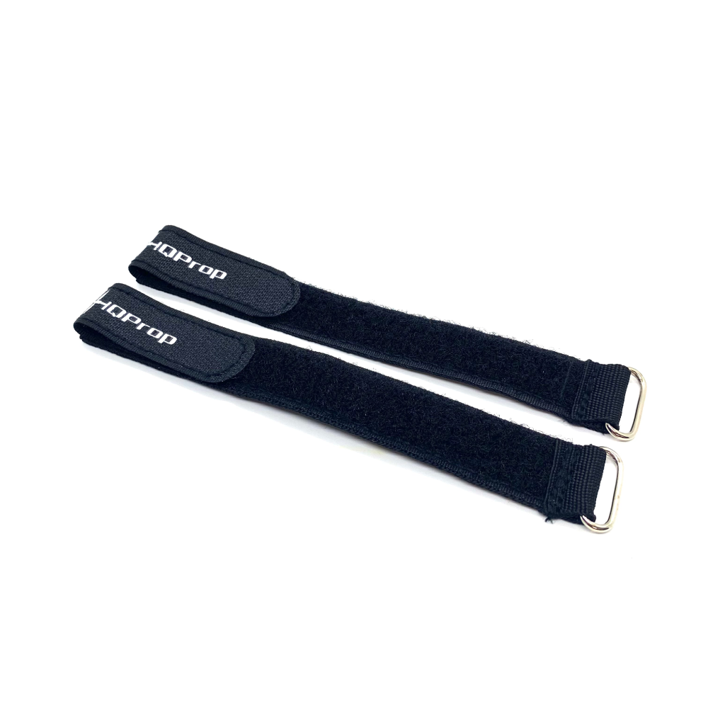 HQProp 20x215mm Battery Straps (Black / 2pcs)