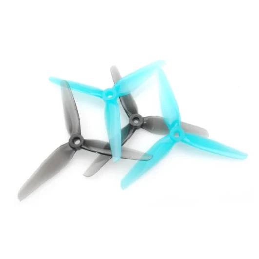 HQProp R38 HeadsUp FPV 5.1X3.8 3-Blade Propellers (Blue or Gray) | RC-N-Go