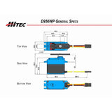 Hitec D956WP Digital High Torque Servo (25T Spline / Metal Gears)