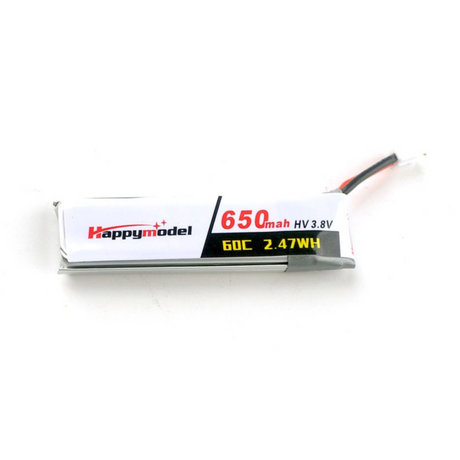 Happy Model HV 1S 650mAh / 60C / 3.8V LiPo Battery w/ JST-PH2.0 Connector | RC-N-Go
