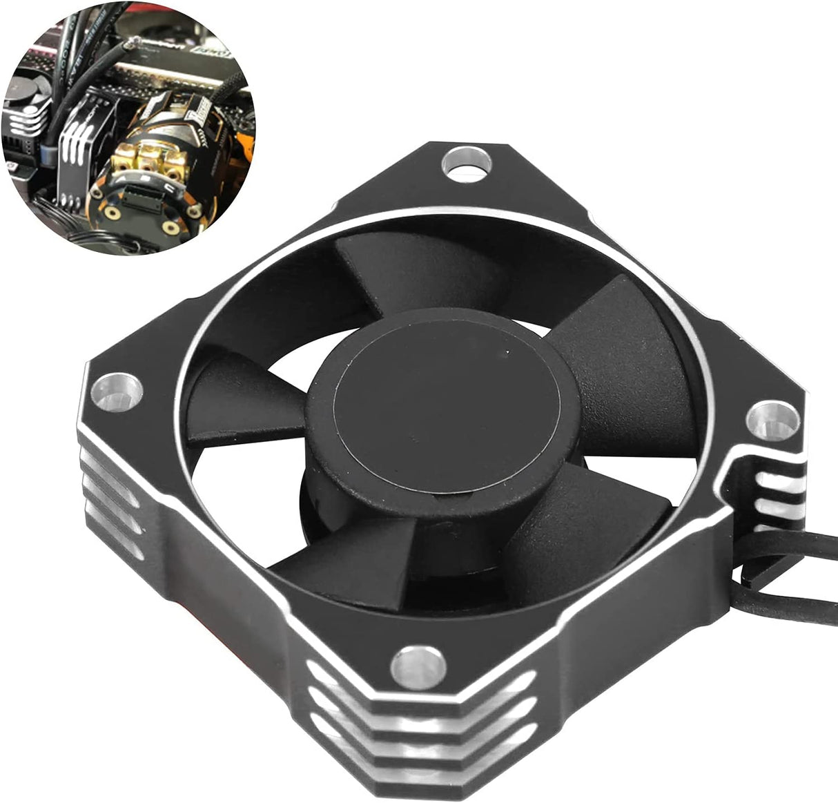 Rocket-RC Aluminum Motor & ESC Cooling Fan (35mm / 5V to 8.5V)