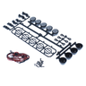 Hexfly LED Light Bar Set (5 White Spotlights / Black or Chrome) | RC-N-Go