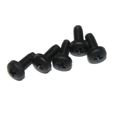 M2 5mm Nylon Phillips Head Screws (8pcs / Black) | RC-N-Go