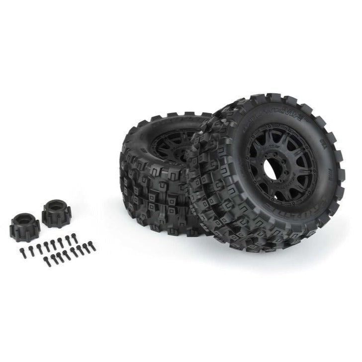 Pro-Line Badlands MX38 HP Belted Tire & Wheel Set (3.8" / 17mm Hex / 2pcs)