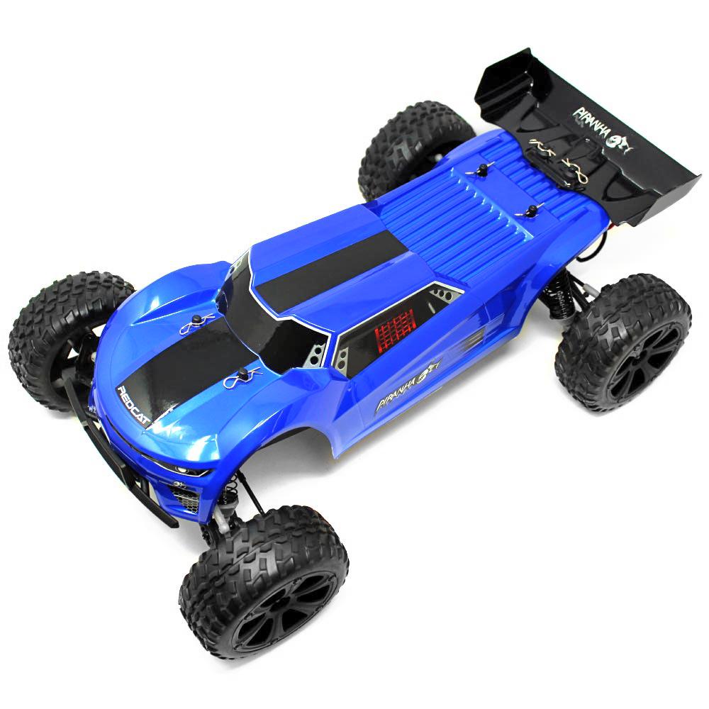 zz- Redcat 1/10 Piranha Electric Truggy (Brushed / Blue / RTR) | RC-N-Go