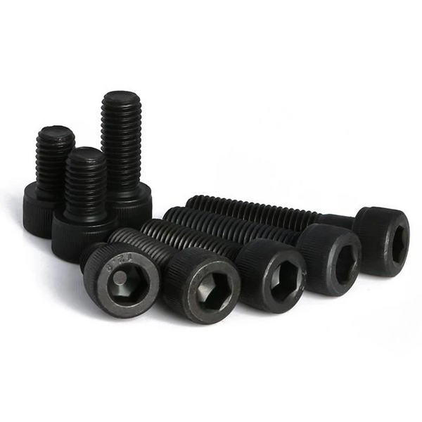 M2 Steel Alloy Hex Screws (Multiple Sizes / 4pcs / Black) | RC-N-Go
