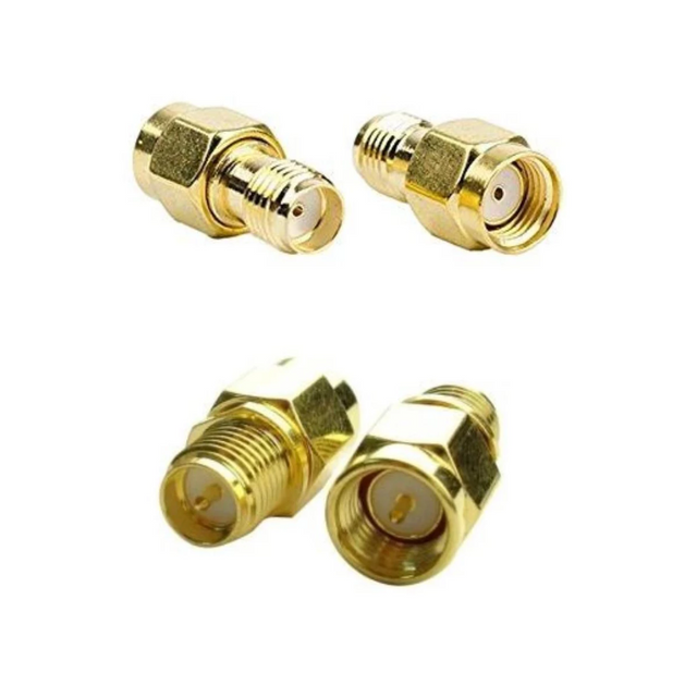 Antenna Adapters (Straight / RP-SMA Male to SMA Female or SMA Male to RP-SMA Female) | RC-N-Go