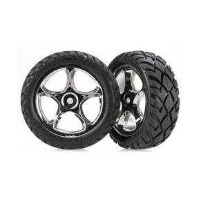 Traxxas Anaconda/Tracer Wheel Set for Bandit (2.2" / Pre-Glued / 2pcs) | RC-N-Go