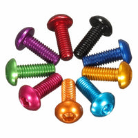 M3 8mm Round Head Aluminum Hex Screws (4pcs / Multiple Colors) | RC-N-Go