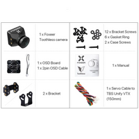 Foxeer Toothless 2 Mini FPV Camera (1200TVL / 1.7mm Lens / Black) | RC-N-Go