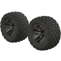 ARRMA 1/10 Dboots Fortress MT Tire Set (Pre-Glued / 14mm Hub / 2-Pack) | RC-N-Go
