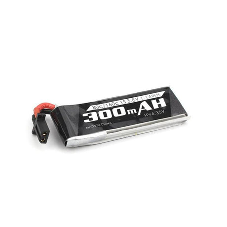 Emax HV 1S / 300mAh / 80C / 3.8V LiPo Battery w/ GNB27 (Single or Set of 6) | RC-N-Go