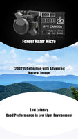 Foxeer Micro Razer FPV Camera (1.8mm Lens / CMOS / Black) | RC-N-Go
