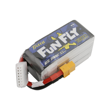 Tattu FunFly 6S / 1300mAh / 100C / 22.2V / XT60 LiPo Battery | RC-N-Go