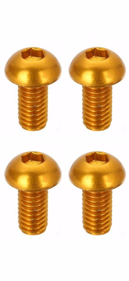 M3 8mm Round Head Aluminum Hex Screws (4pcs / Multiple Colors) | RC-N-Go