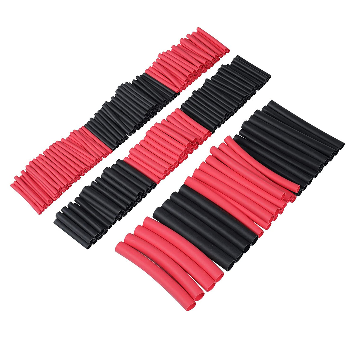 Adhesive-Lined Heat Shrink Kit (266pcs / Multiple Sizes / Red & Black) | RC-N-Go