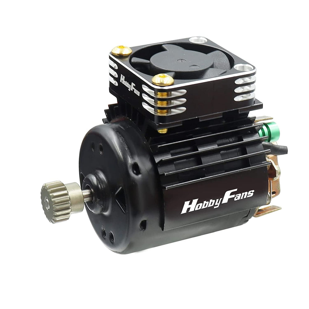 HobbyFans Aluminum Motor Cooling Heatsink/Fan Combo (27mm Fan / 28000 RPM / 5-8.5V)