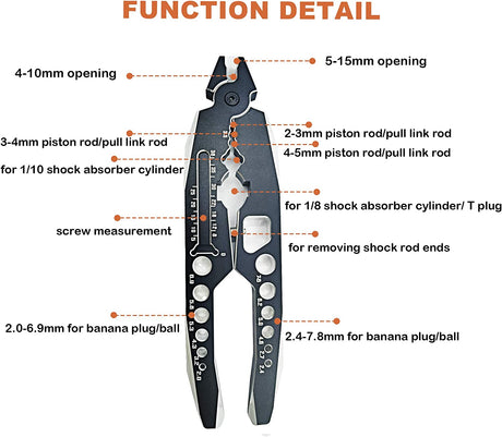 Aluminum Alloy 4-In-1 Shock Absorbing Pliers