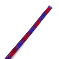 Braided Wire Mesh Nylon Cable Sleeve (6mm x 16" / Multiple Colors)