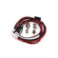 LED Light Set for RC Cars (2 White & 2 Red / Servo Connector)