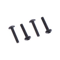M1.6 Steel Alloy Hex Screws (16mm / 4pcs / Black)