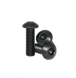 M2 Steel Alloy Hex Screws (Multiple Sizes / 4pcs / Black) | RC-N-Go