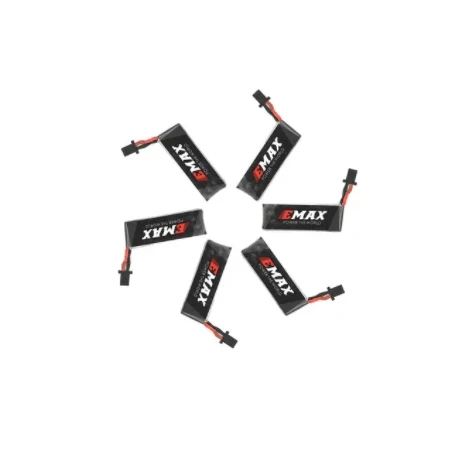 Emax HV 1S / 300mAh / 80C / 3.8V LiPo Battery w/ GNB27 (Single or Set of 6) | RC-N-Go