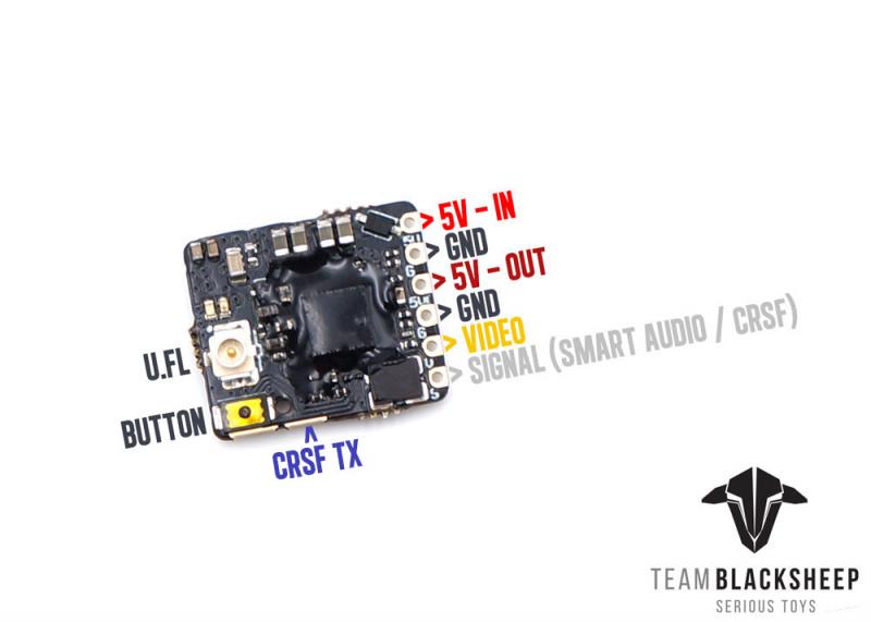 TBS Unify Pro32 Nano v1.1 Video Transmitter (5.8Ghz / 25-500mW / u.FL) | RC-N-Go