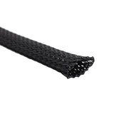 Expandable Braided Mesh Cable Sleeve (24" Long / Black / 1pc)