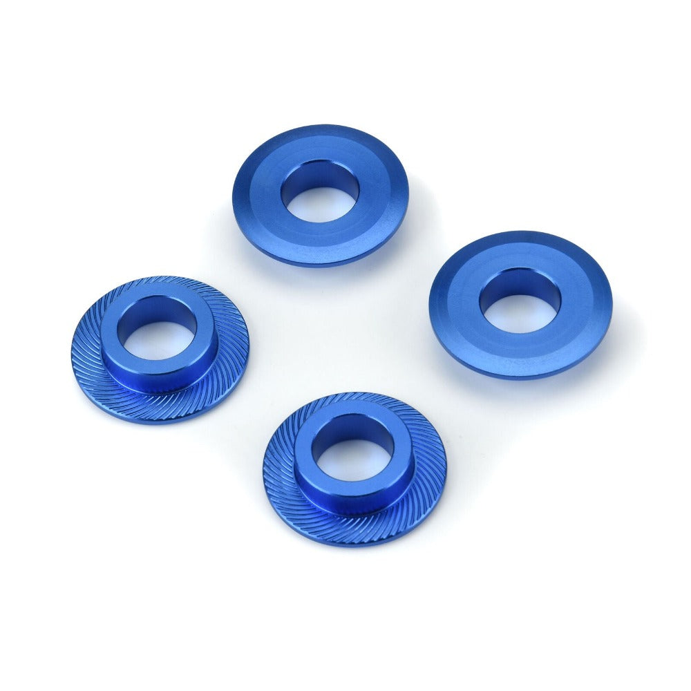 Pro-Line Aluminum Billet Adapter Washer Set (Blue / 4pcs)