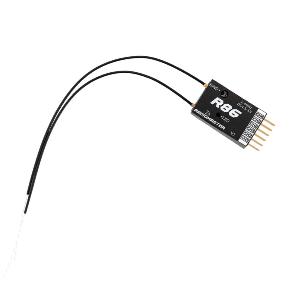 RadioMaster R86-SPI FrSky V2 Radio Receiver / 6-PWM Channels