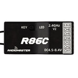 RadioMaster R86C V2 Radio Receiver (6-PWM / 8-SBUS Channels)