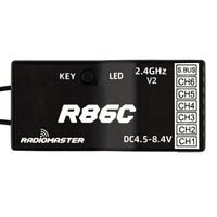 RadioMaster R86C V2 Radio Receiver (6-PWM / 8-SBUS Channels)
